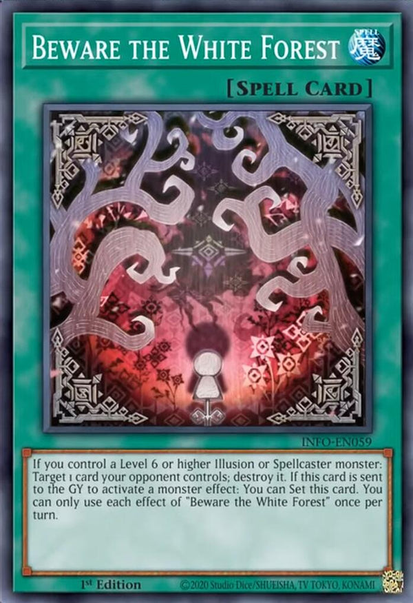 Beware the White Forest [INFO-EN059] Super Rare - Yu-Gi-Oh!