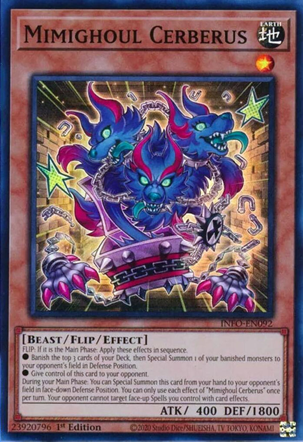 Mimighoul Cerberus [INFO-EN092] Super Rare - Yu-Gi-Oh!