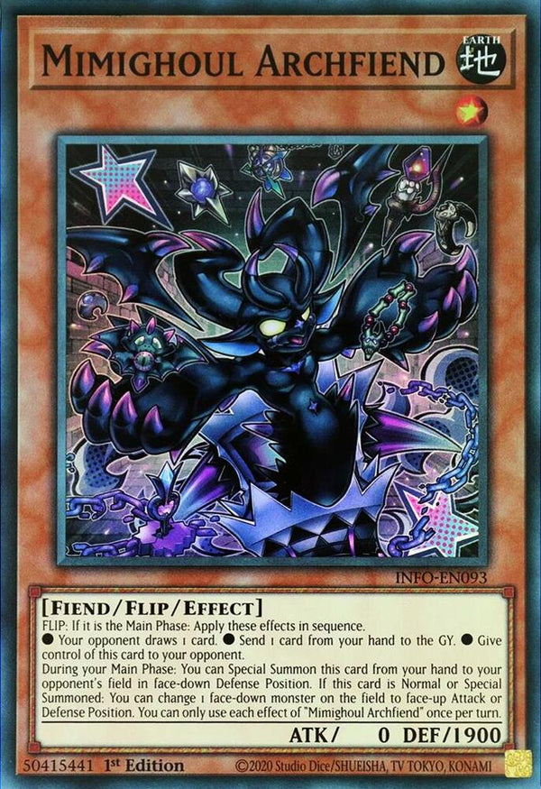 Mimighoul Archfiend (INFO-EN093) [Super Rare] - Yu-Gi-Oh!