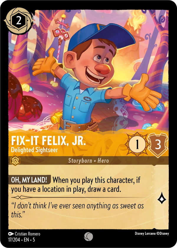 Fix-It Felix, Jr. - Delighted Sightseer (17/204) [Shimmering Skies] - Disney