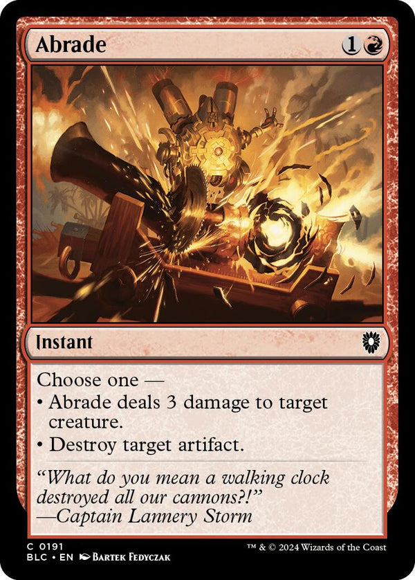 Abrade [Bloomburrow Commander] - Magic: The Gathering