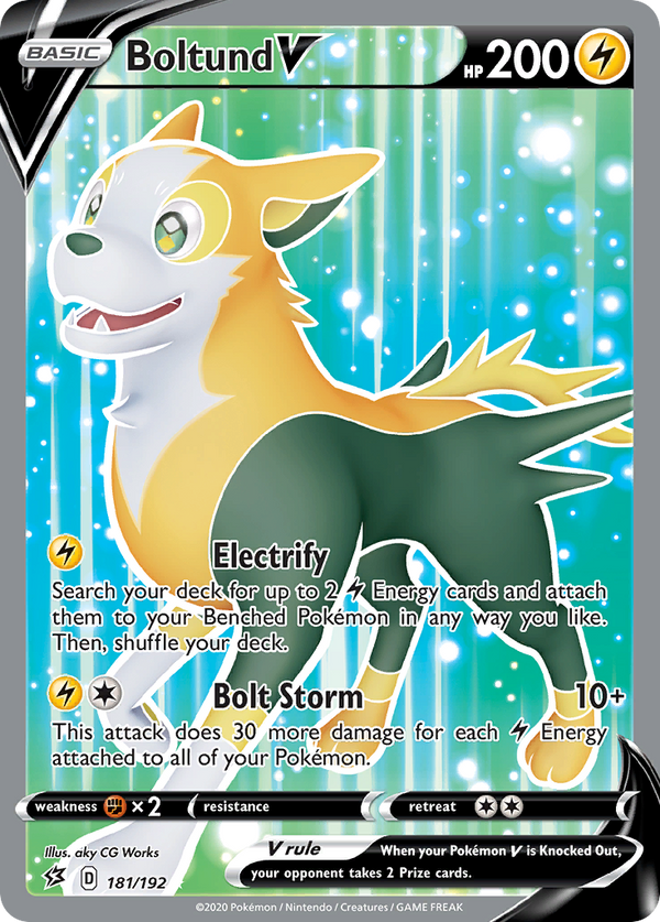 Boltund V (181/192) [Sword & Shield: Rebel Clash] - Pokémon