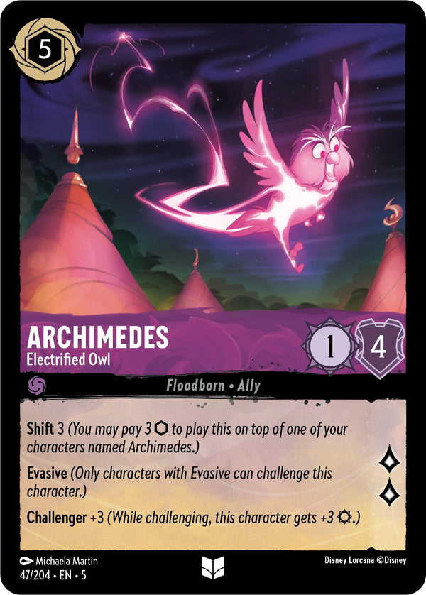 Archimedes - Electrified Owl (47/204) [Shimmering Skies] - Disney