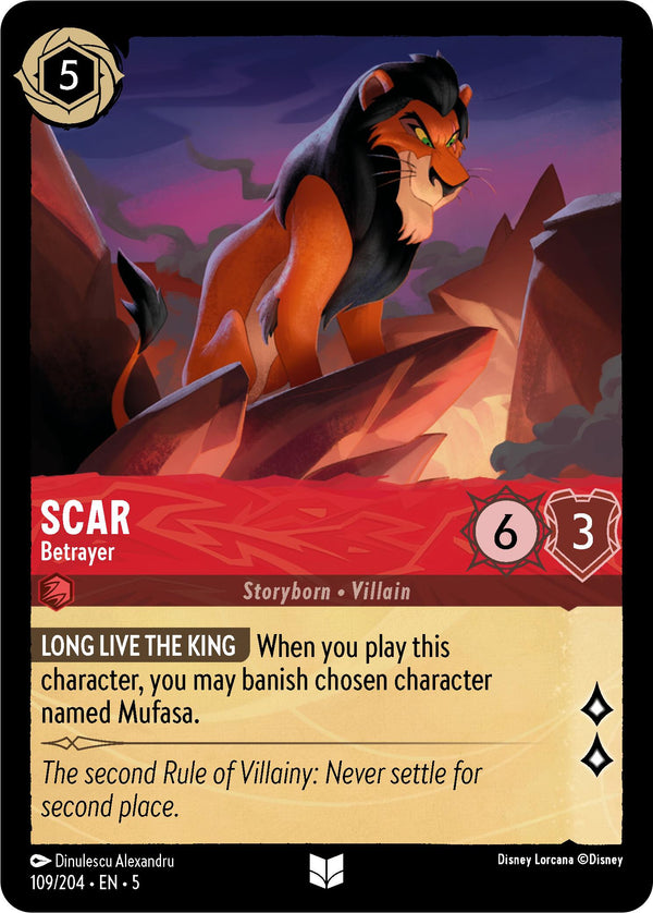Scar - Betrayer (109/204) [Shimmering Skies] - Disney