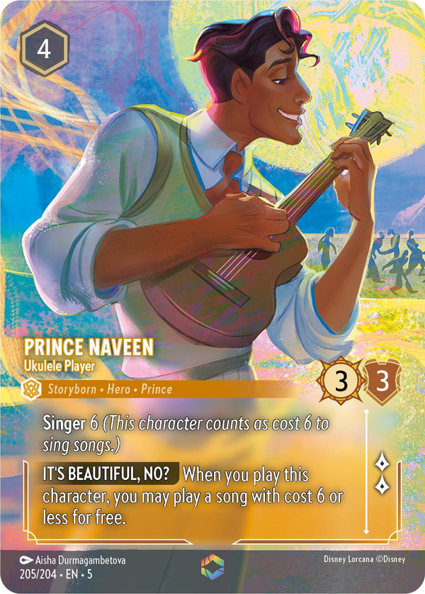 Prince Naveen - Ukulele Player (Enchanted) (205/204) [Shimmering Skies] - Disney