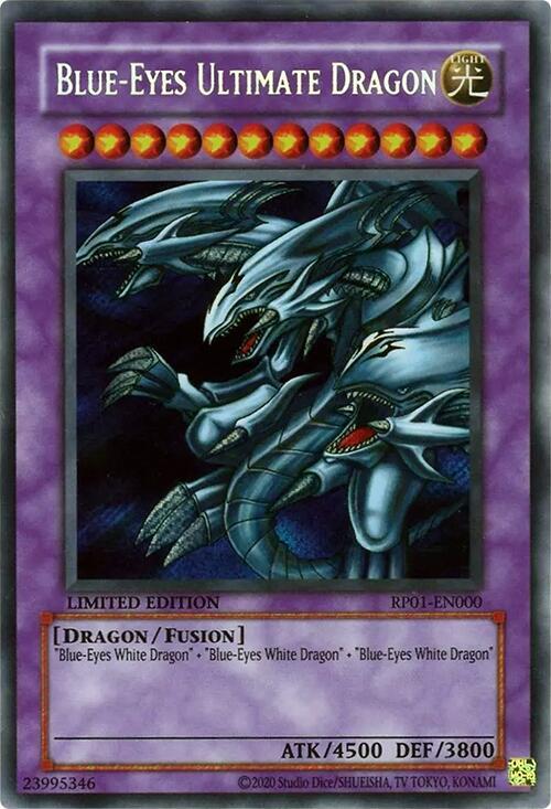 Blue-Eyes Ultimate Dragon (RP01-EN000) [Secret Rare] - Yu-Gi-Oh!