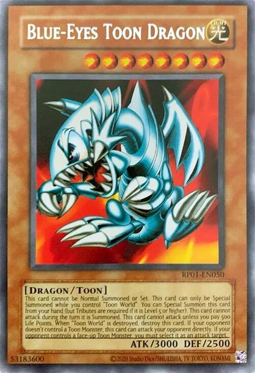 Blue-Eyes Toon Dragon (RP01-EN050) [Rare] - Yu-Gi-Oh!