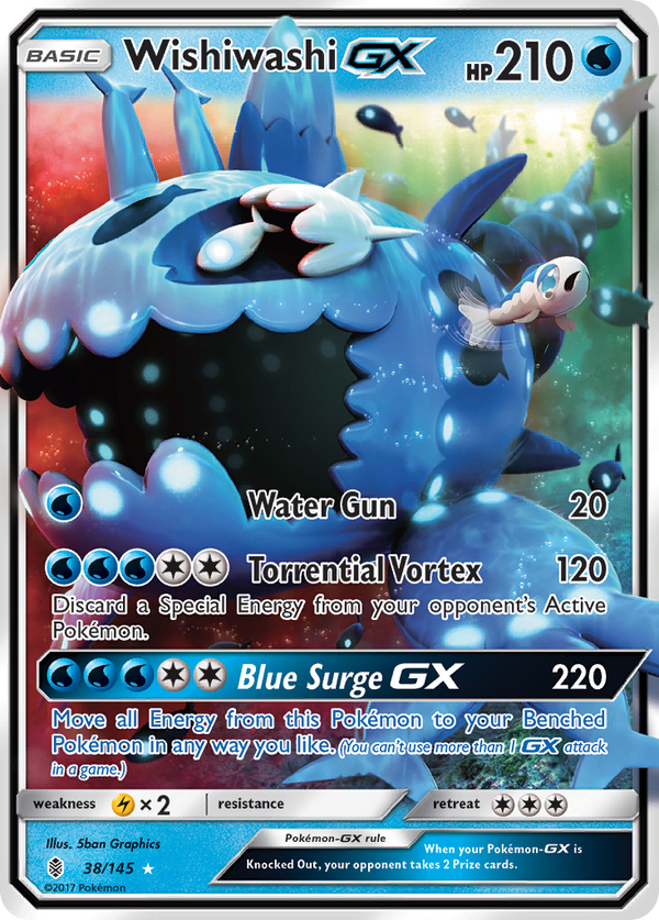 Wishiwashi GX (38/145) [Sun & Moon: Guardians Rising] - Pokémon