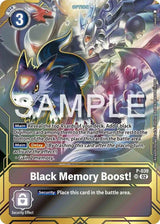 Black Memory Boost! - P-039 (Premium Card Collection - Memory Boost! Set) - Digimon Card Game