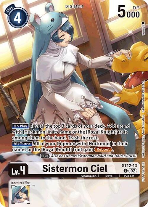 Sistermon Ciel [ST12-13] (Event Pack 7) [Starter Deck: Jesmon] - Digimon