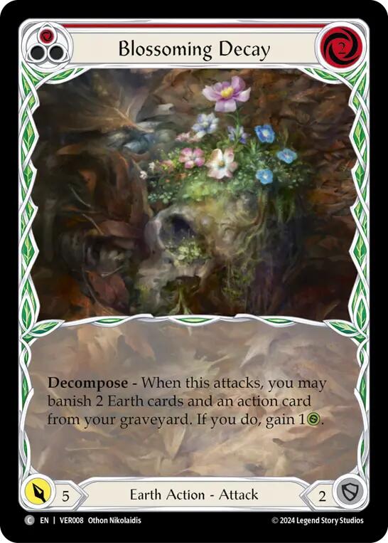 Blossoming Decay (Red) [VER008] (Rosetta Verdance Blitz Deck) - Flesh And Blood