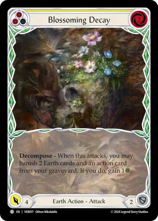 Blossoming Decay (Yellow) [VER017] (Rosetta Verdance Blitz Deck) - Flesh And Blood