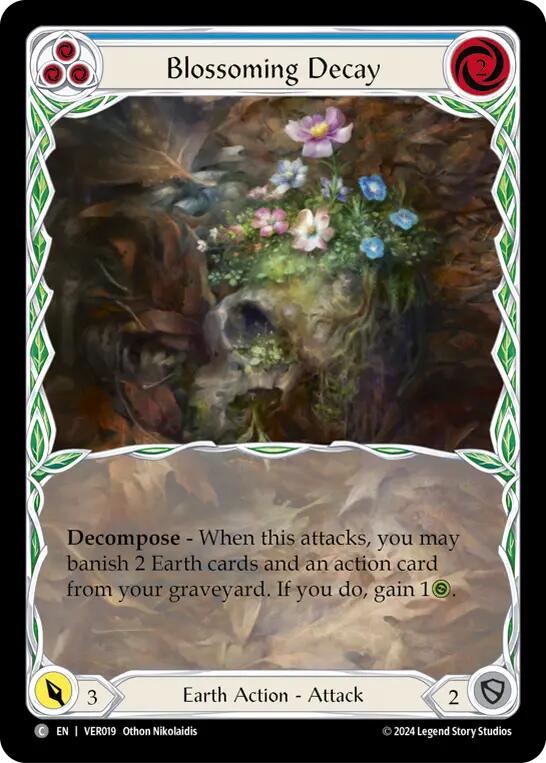Blossoming Decay (Blue) [VER019] (Rosetta Verdance Blitz Deck) - Flesh And Blood