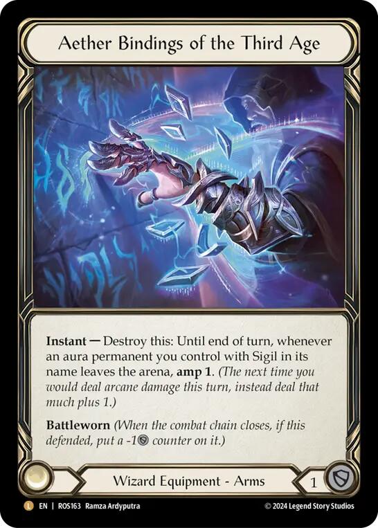 Aether Bindings of the Third Age [ROS163] (Rosetta)  Rainbow Foil - Flesh And Blood