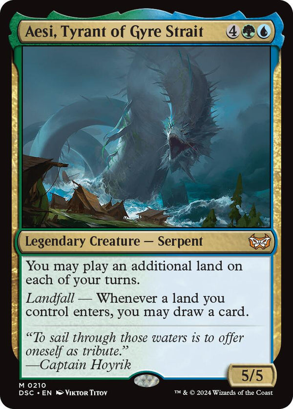Aesi, Tyrant of Gyre Strait [Duskmourn: House of Horror Commander] - Magic: The Gathering