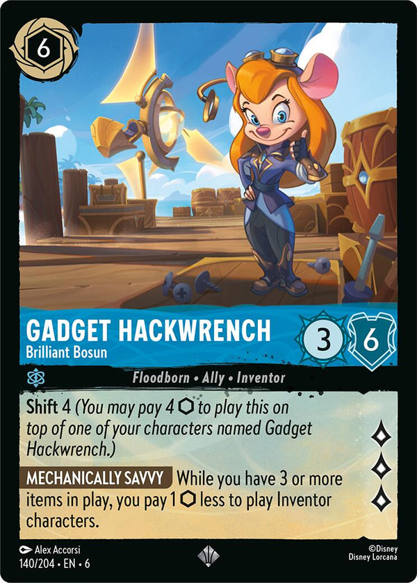 Gadget Hackwrench - Brilliant Bosun (140/204) [Azurite Sea] - Disney