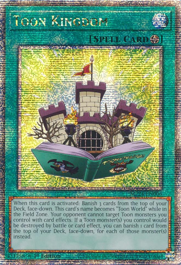 Toon Kingdom (Quarter Century Secret Rare) (MP24-EN006) - Yu-Gi-Oh!
