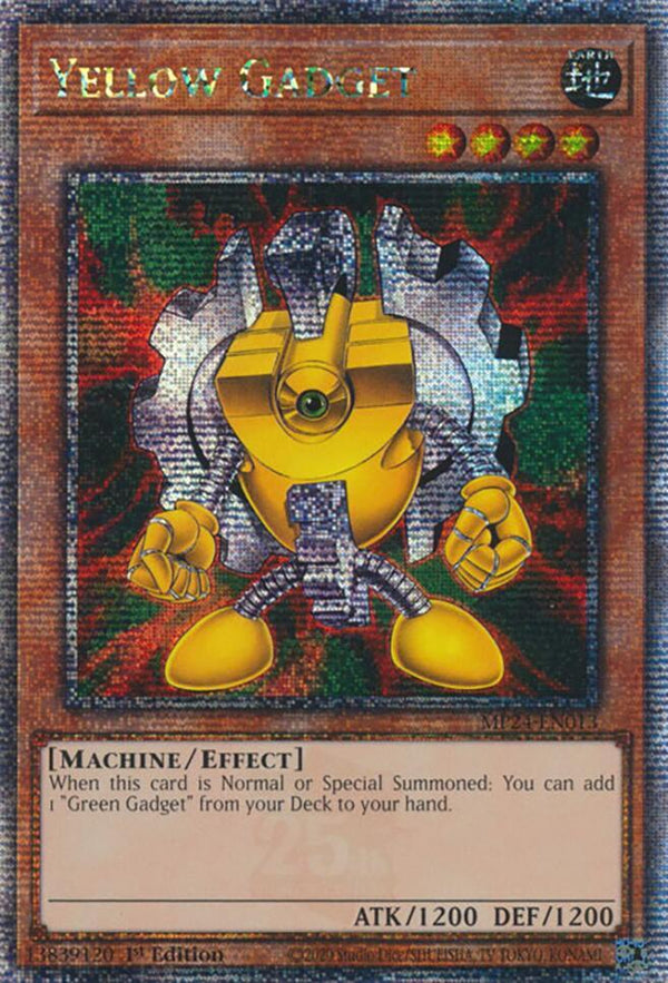 Yellow Gadget (Quarter Century Secret Rare) (MP24-EN013) - Yu-Gi-Oh!