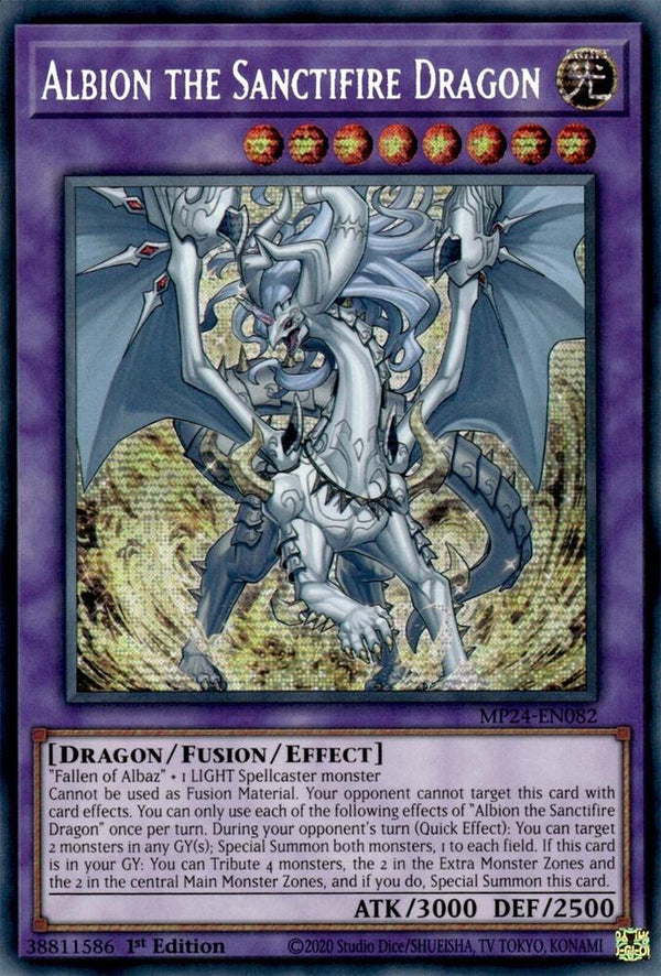 Albion the Sanctifire Dragon (MP24-EN082) [Prismatic Secret Rare] - Yu-Gi-Oh!