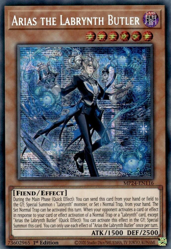 Arias the Labrynth Butler (MP24-EN116) [Prismatic Secret Rare] - Yu-Gi-Oh!