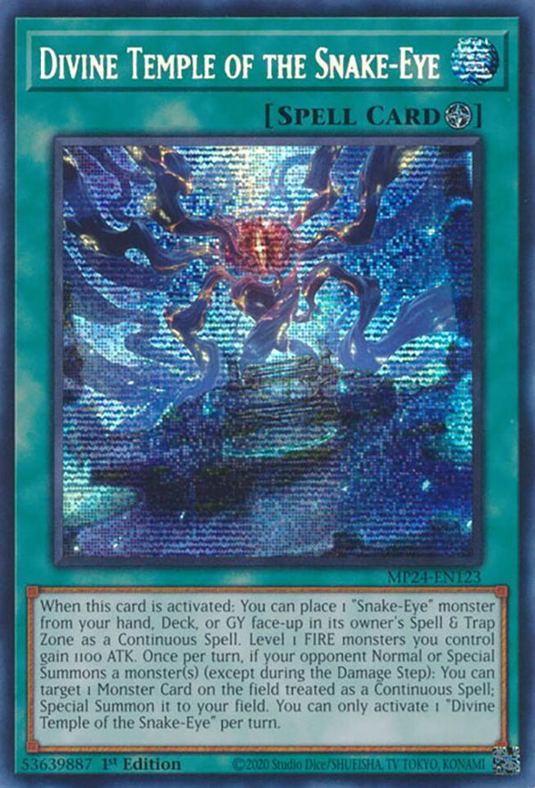 Divine Temple of the Snake-Eye (MP24-EN123) [Prismatic Secret Rare] - Yu-Gi-Oh!