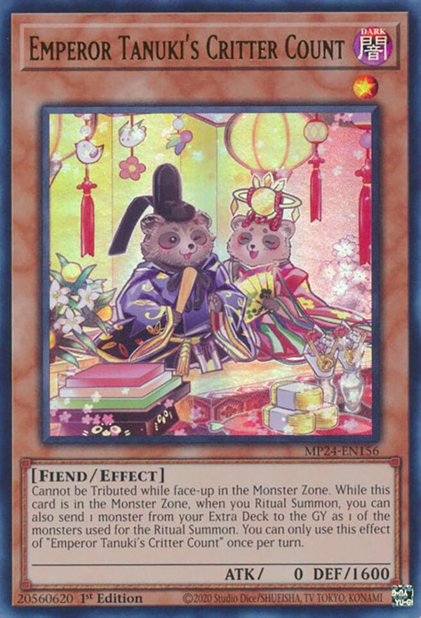 Emperor Tanuki's Critter Count (MP24-EN156) [Ultra Rare] - Yu-Gi-Oh!