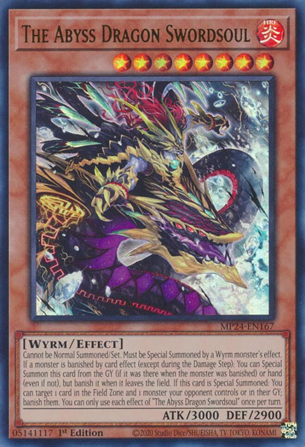 The Abyss Dragon Swordsoul (MP24-EN167) [Ultra Rare] - Yu-Gi-Oh!