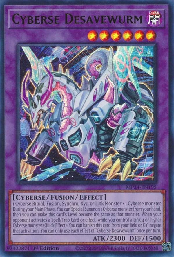 Cyberse Desavewurm (MP24-EN195) [Ultra Rare] - Yu-Gi-Oh!