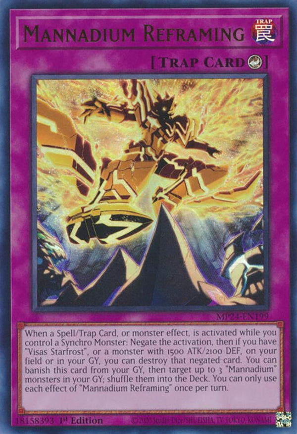 Mannadium Reframing (MP24-EN199) [Ultra Rare] - Yu-Gi-Oh!