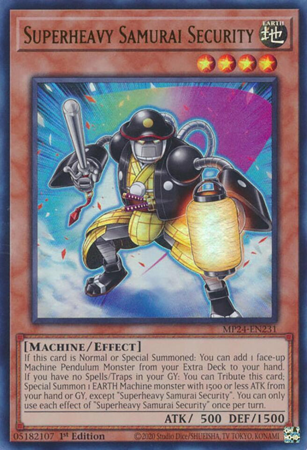 Superheavy Samurai Security (MP24-EN231) [Ultra Rare] - Yu-Gi-Oh!