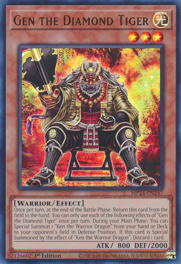 Gen the Diamond Tiger (MP24-EN247) [Ultra Rare] - Yu-Gi-Oh!