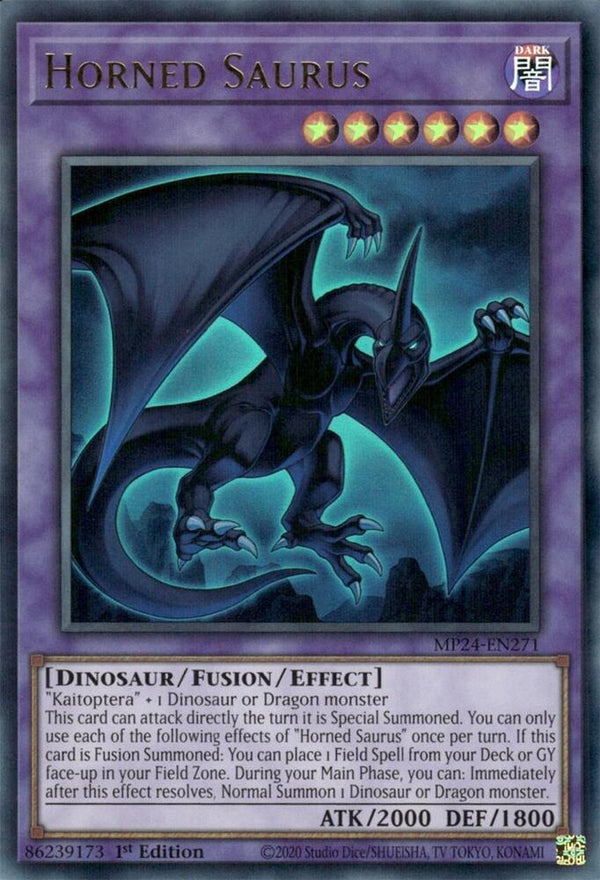 Horned Saurus (MP24-EN271) [Ultra Rare] - Yu-Gi-Oh!
