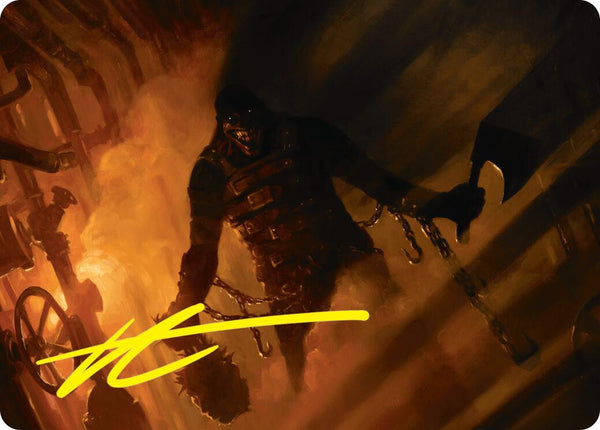 Boilerbilges Ripper Art Card (Gold-Stamped Signature) [Duskmourn: House of Horror Art Series] - Magic: The Gathering