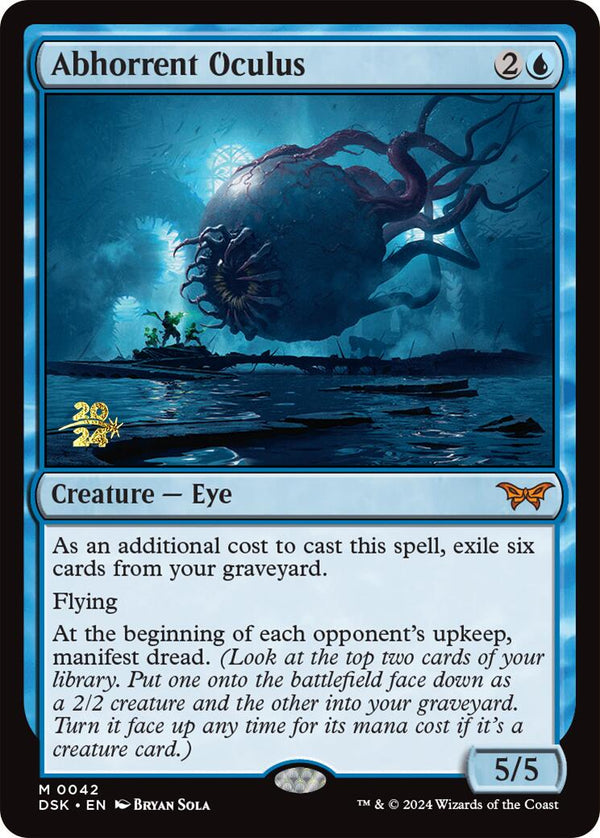 Abhorrent Oculus [Duskmourn: House of Horror Prerelease Promos] - Magic: The Gathering