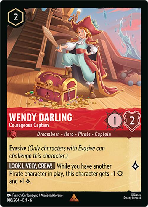 Wendy Darling - Courageous Captain (108/204) [Azurite Sea] - Disney