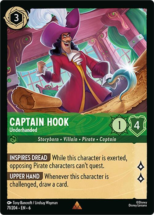 Captain Hook - Underhanded (71/204) [Azurite Sea] - Disney