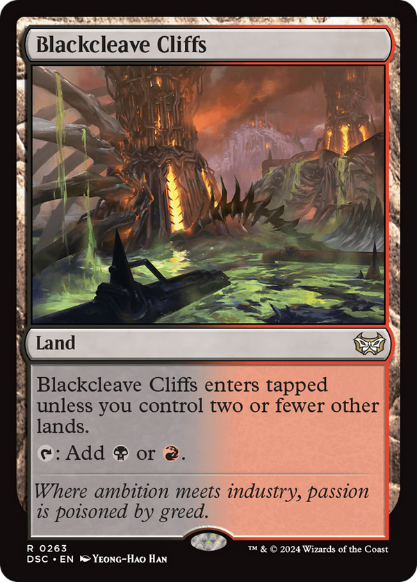 Blackcleave Cliffs [Duskmourn: House of Horror Commander] - Magic: The Gathering