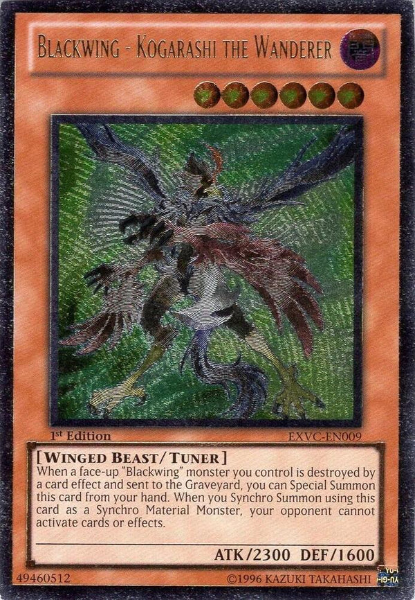 Blackwing - Kogarashi the Wanderer (UTR) (EXVC-EN009) [Ultimate Rare] - Yu-Gi-Oh!