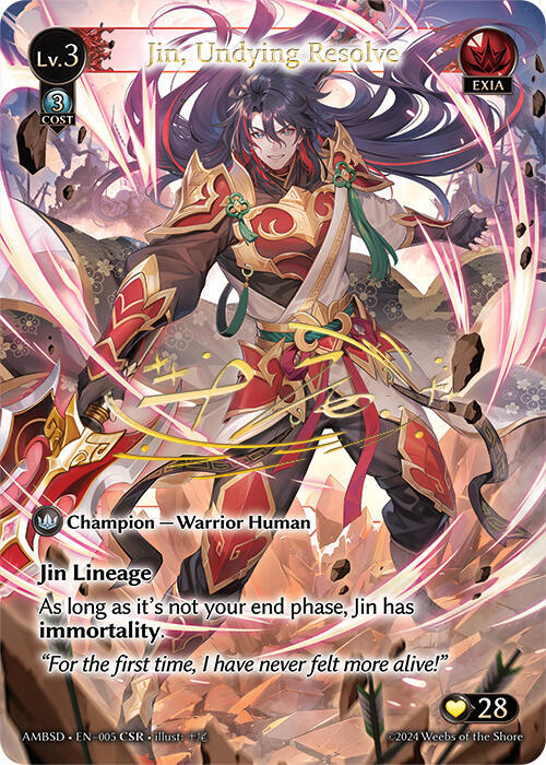 Jin, Undying Resolve (CSR)