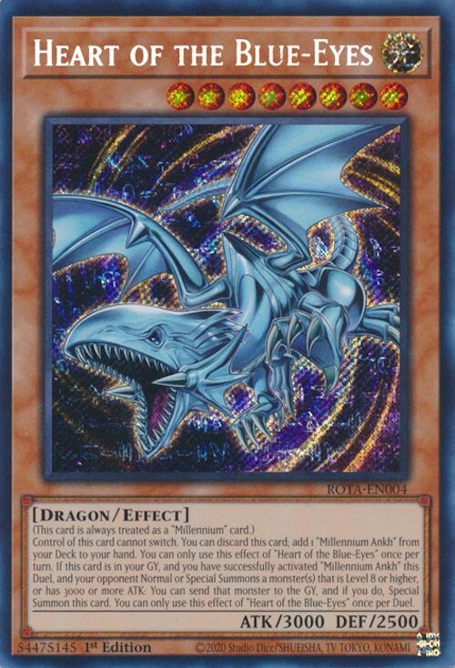 Heart of the Blue-Eyes [ROTA-EN004] Secret Rare - Yu-Gi-Oh!