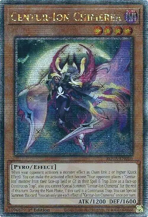 Centur-Ion Chimerea (Quarter Century Secret Rare) [ROTA-EN016] Quarter Century Secret Rare - Yu-Gi-Oh!