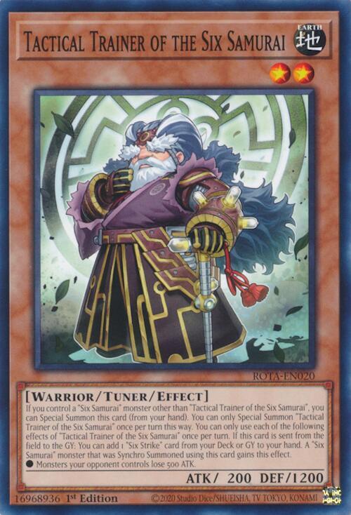 Tactical Trainer of the Six Samurai (ROTA-EN020) [Common] - Yu-Gi-Oh!