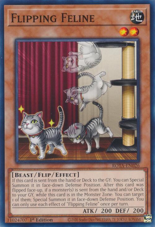 Flipping Feline (ROTA-EN026) [Common] - Yu-Gi-Oh!
