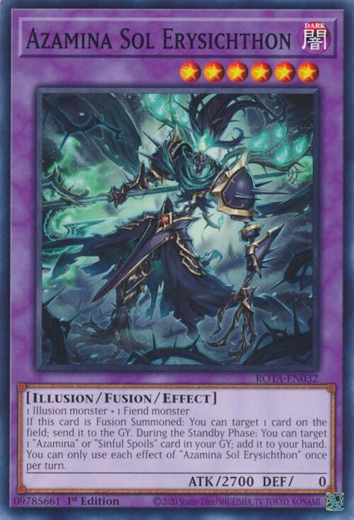 Azamina Sol Erysichthon (ROTA-EN032) [Common] - Yu-Gi-Oh!