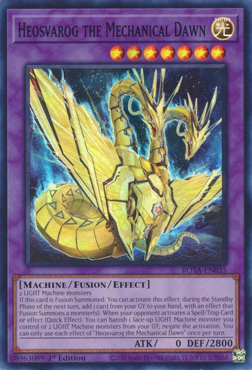 Heosvarog the Mechanical Dawn [ROTA-EN035] Super Rare - Yu-Gi-Oh!