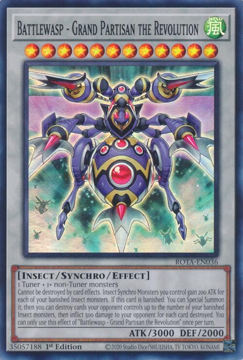 Battlewasp - Grand Partisan the Revolution [ROTA-EN036] Super Rare - Yu-Gi-Oh!