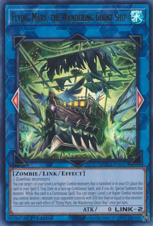 Flying Mary, the Wandering Ghost Ship [ROTA-EN047] Ultra Rare - Yu-Gi-Oh!