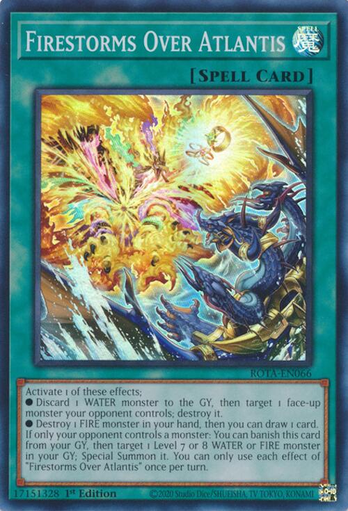 Firestorms Over Atlantis [ROTA-EN066] Super Rare - Yu-Gi-Oh!