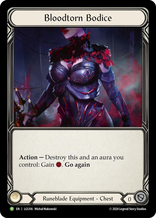 Bloodtorn Bodice [LGS316] (Promo)  Rainbow Foil - Flesh And Blood