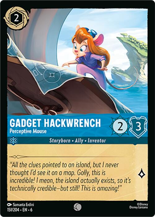 Gadget Hackwrench - Perceptive Mouse (151/204) [Azurite Sea] - Disney